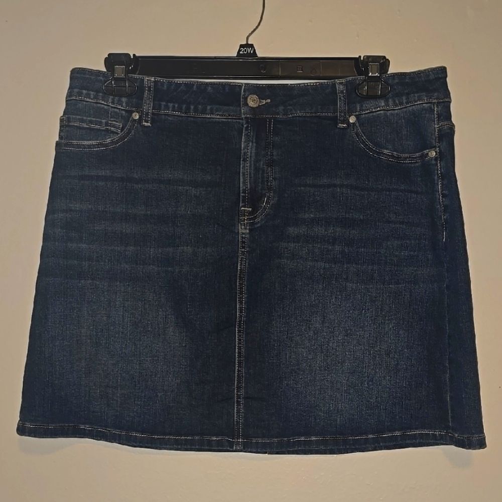 Altar'd State A Beautiful Soul Denim Blue Skirt Women's Size A